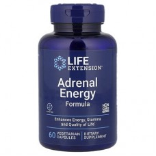 Life Extension, Adrenal Energy Formula, добавка для здоров’я наднирників, 60 вегетаріанських капсул